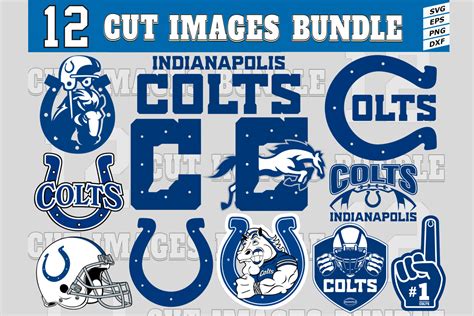 12 Styles Nfl Indianapolis Colts Svg Indianapolis Colts Svg Eps Dxf