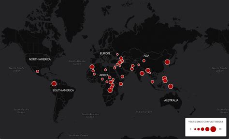The Worlds Conflicts Vivid Maps