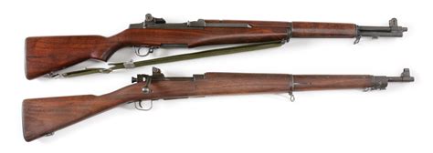C Lot Of 2 Springfield M1 Garand Semi Automatic Rifle And Remington