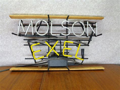 Vintage Molson Canadian Exel Neon Sign 27 By 16 Non Alcoholic Malt