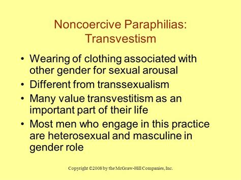copyright ©2008 by the mcgraw hill companies inc chapter ten sexual variations and paraphilic