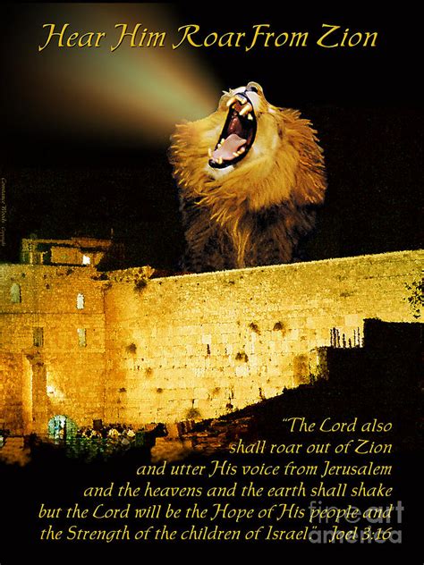 Lion Of Judah Roar From Zion Painting By Constance Woods