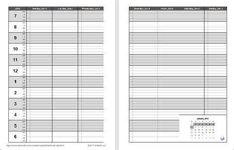 Daily Appointment Planner Free Printable Free Printable Templates
