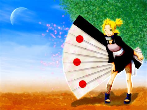 Blonde Hair Dress Fan Naruto Temari Anime Wallpapers