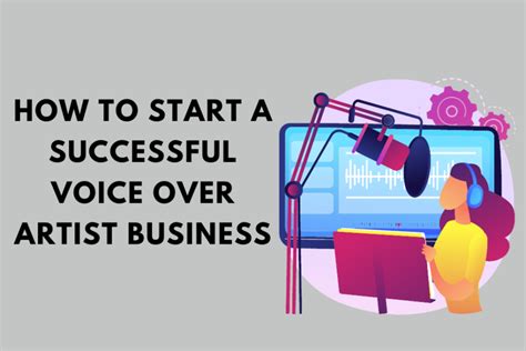 How To Start A Successful Voice Over Artist Business Touch Of Ideas