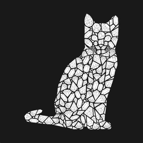 Crazy Cat Lady Coloring Page Diamonds Crystals Gemstones Cat Coloring Page T Shirt Teepublic