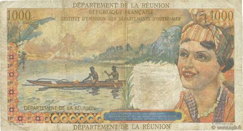 20 NF sur 1000 Francs Union Française ÎLE DE LA RÉUNION 1971 P 55b b97