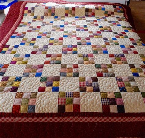 Our Amish Made Nine Patch Calico Quilt Is Full Of Surprising Color