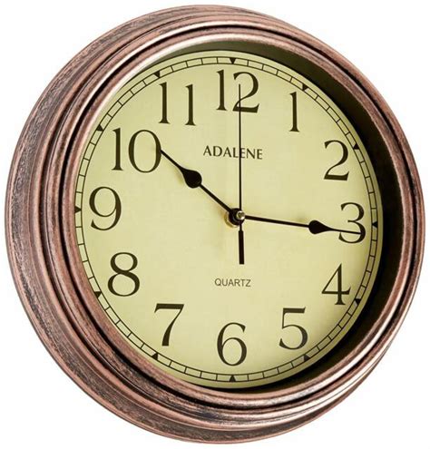 Adalene Wall Clocks Battery Operated Non Ticking Completely Silent 12
