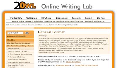 Online library owl purdue apa conference paper. Apa 6th in text citation guide