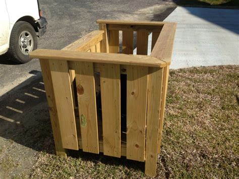 Wooden Garbage Can Storage A Practical Solution Home Storage Solutions