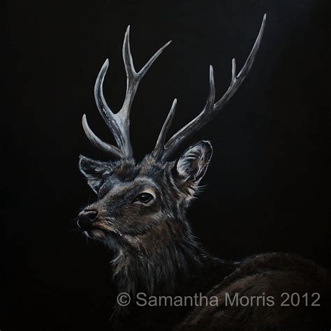 Sika Deer Acrylic On Canvas Limited Edition Prints Available At