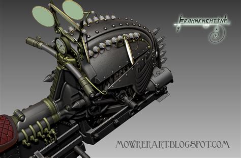 Mowrer Art Steampunk Frankenstein And More Steampunk Motorcycle 3d