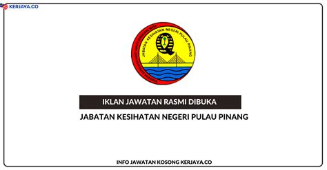 Contract pulau pinang september 22, 2020 sektor awam. Jawatan Kosong Terkini Jabatan Kesihatan Negeri Pulau ...