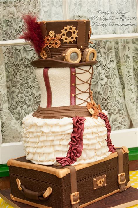 Steampunnk Themed Cake Made By Cakes Olicious For Hampshire Wedding