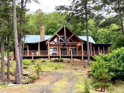 Mountainside Cabin Sardis Lake Views Clayton Ok Cabins For Rent In