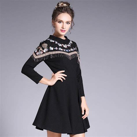 Women's sleeveless fit and flare dress. Embroidery Lace Inset Black Fit Flare Mini Dress Women ...