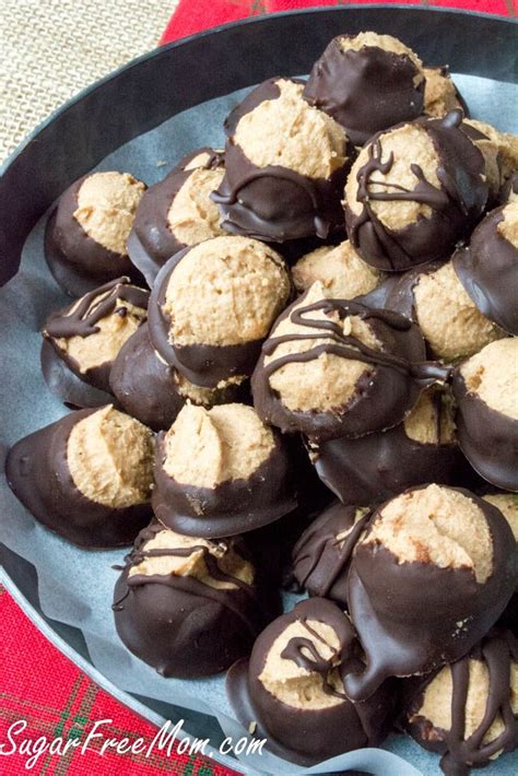 Who says low carb means no sweets? No Bake Low Carb Buckeyes | Recipe | Low carb candy, Low ...