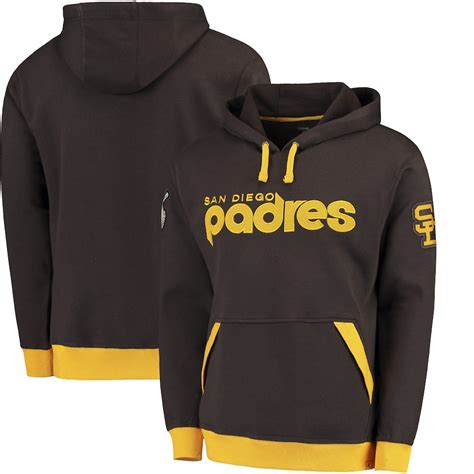 Majestic San Diego Padres Brown Reach Forever Cooperstown Pullover Hoodie