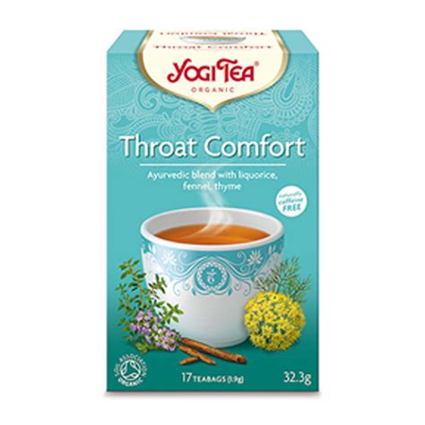 Yogi Teas Ayurvedicorganic Ancient Herbal Formula Throat Comfort