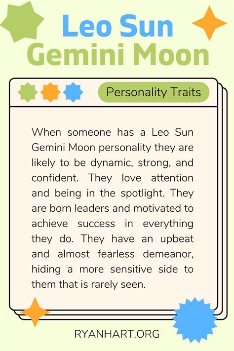 Leo Sun Gemini Moon Personality Traits (2022)