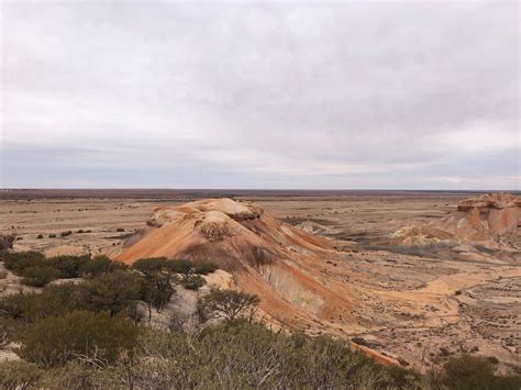 The Painted Desert South Australia Under Grey Skies
