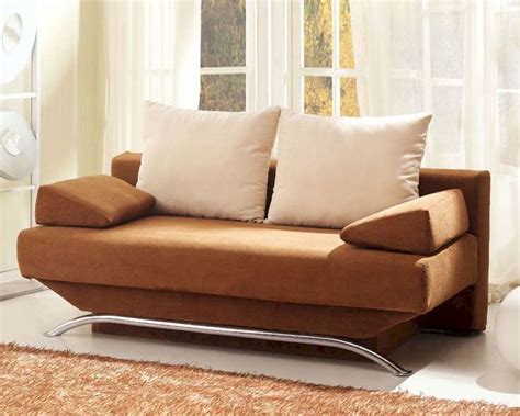 Modern design medium sized sectional sofa with ottoman made with quality thick bonded leather. European Design Modern Sofa Bed in Warm Brown Finish 33SS161