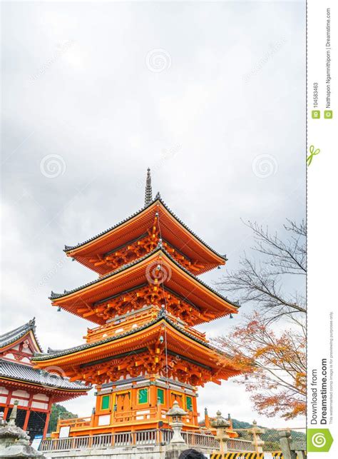 Beautiful Architecture In Kiyomizu Dera Temple Kyoto Stock Image