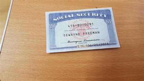 Social Security Card Template Photoshop
