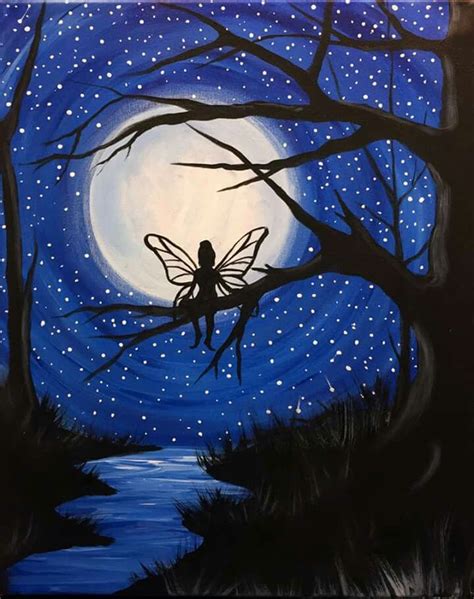 Night Painting Diy Painting Painting And Drawing Canvas Painting