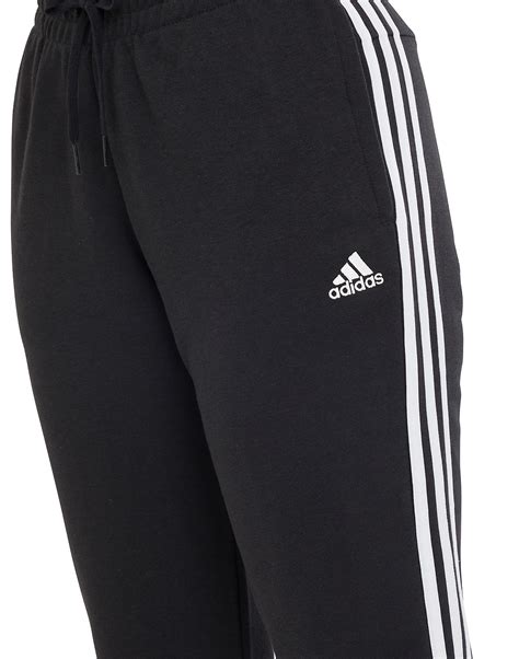 Adidas Womens 3 Stripe Pants Black Life Style Sports Eu