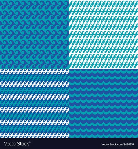 Wave Patterns Royalty Free Vector Image Vectorstock