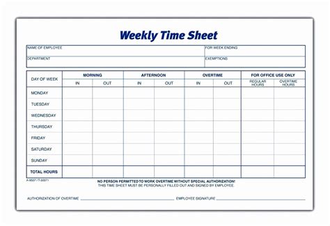 8 Excel Weekly Timesheet Template With Formulas Excel Templates