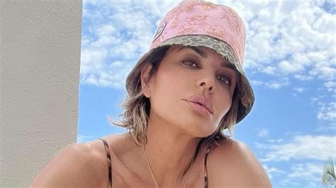 lisa rinna celebrates her 59th birthday by posing in a barely there bikini