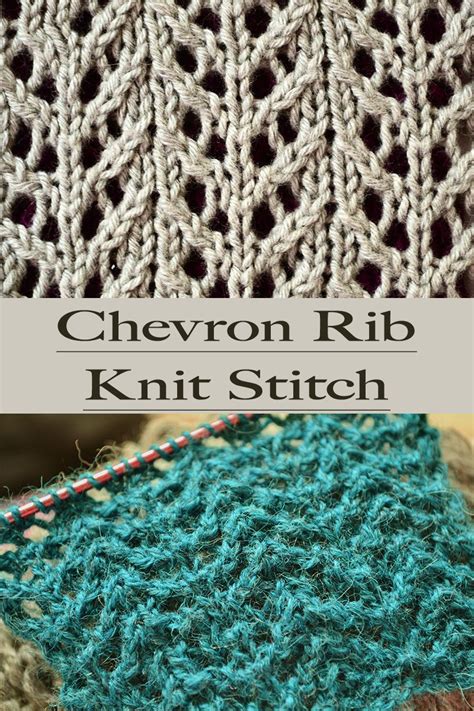 Staghorn lace knitting stitchstaghorn lace knitting stitch. Chevron Lace Rib Knit Stitch Pattern / Tutorial in 2020 ...