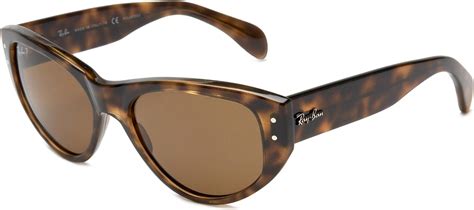 ray ban women s rb4152 vagabond light tortoise frame brown polarized lens plastic sunglasses