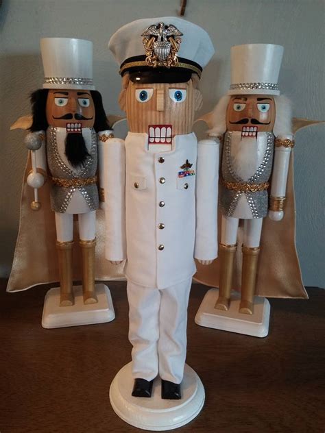 Nutcracker military soldier grey fatigues rifle 14'' army navy marines soldier. Really Cool Nutcrackers BLOG: Custom Made Military Nutcrackers