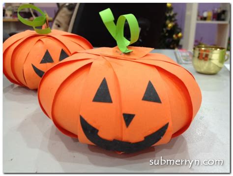 Halloween Paper Pumpkin Crafty