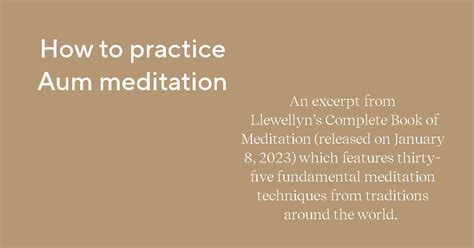 How To Practice Aum Meditation Shai Tubali
