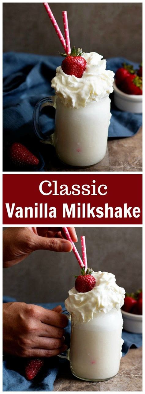 Classic Vanilla Milkshake Vanilla Milkshake Milkshake Milkshake