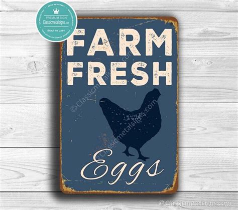 Farm Fresh Eggs Sign Farm Fresh Eggs Signs Vintage Style Etsy