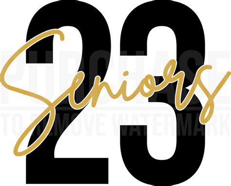 Seniors 2023 Svg • Class Of 2023 Graduation Black And Gold Design Svg Png