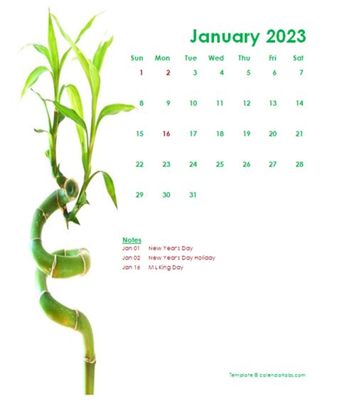 2023 Monthly Calendar Template Landscape Free Printable Templates Vrogue