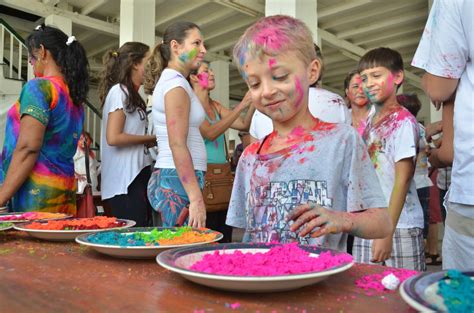 Vibrant Colours New Beginningsscenes Of Phagwah Celebrations In