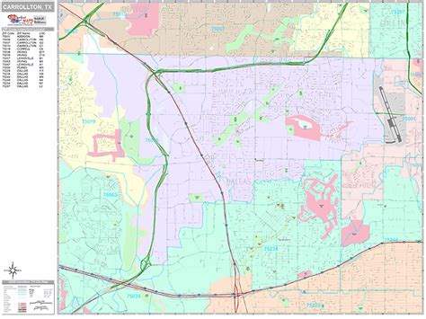 Carrollton Texas Zip Code Map United States Map