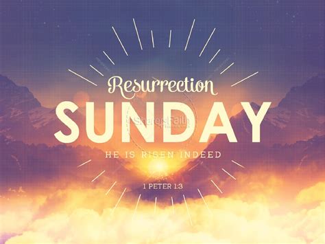 Here are five important facts about this day, which is also known as the resurrection sunday. Resurrection Sunday Sunrise Church PowerPoint | Easter ...