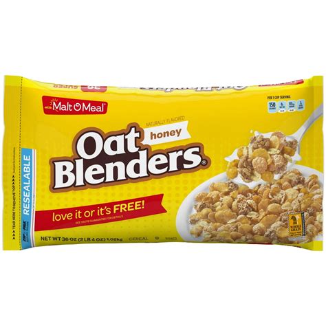 Malt O Meal Breakfast Cereal Honey Oat Blenders 36 Oz Bag Walmart
