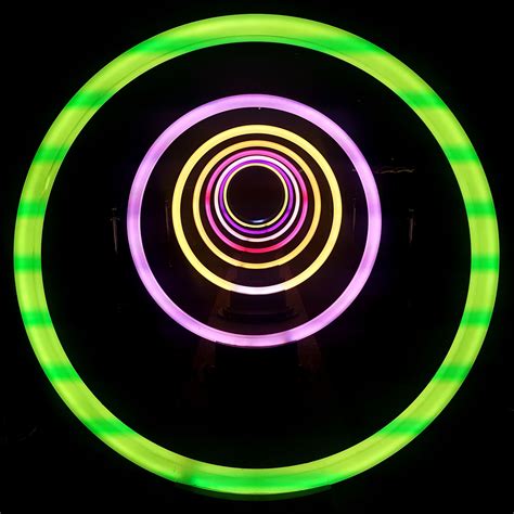 Download Wallpaper 2780x2780 Circles Neon Light Ipad Air Ipad Air 2