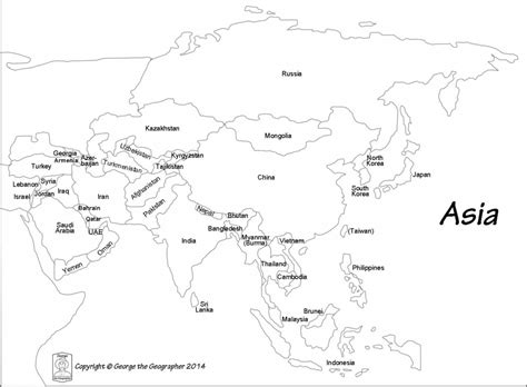 Printable Map Of Asia With Countries And Capitals Printable Maps