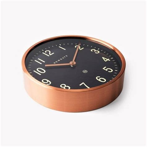 Newgate Master Edwards Wall Clock Radial Copper Modern Quests